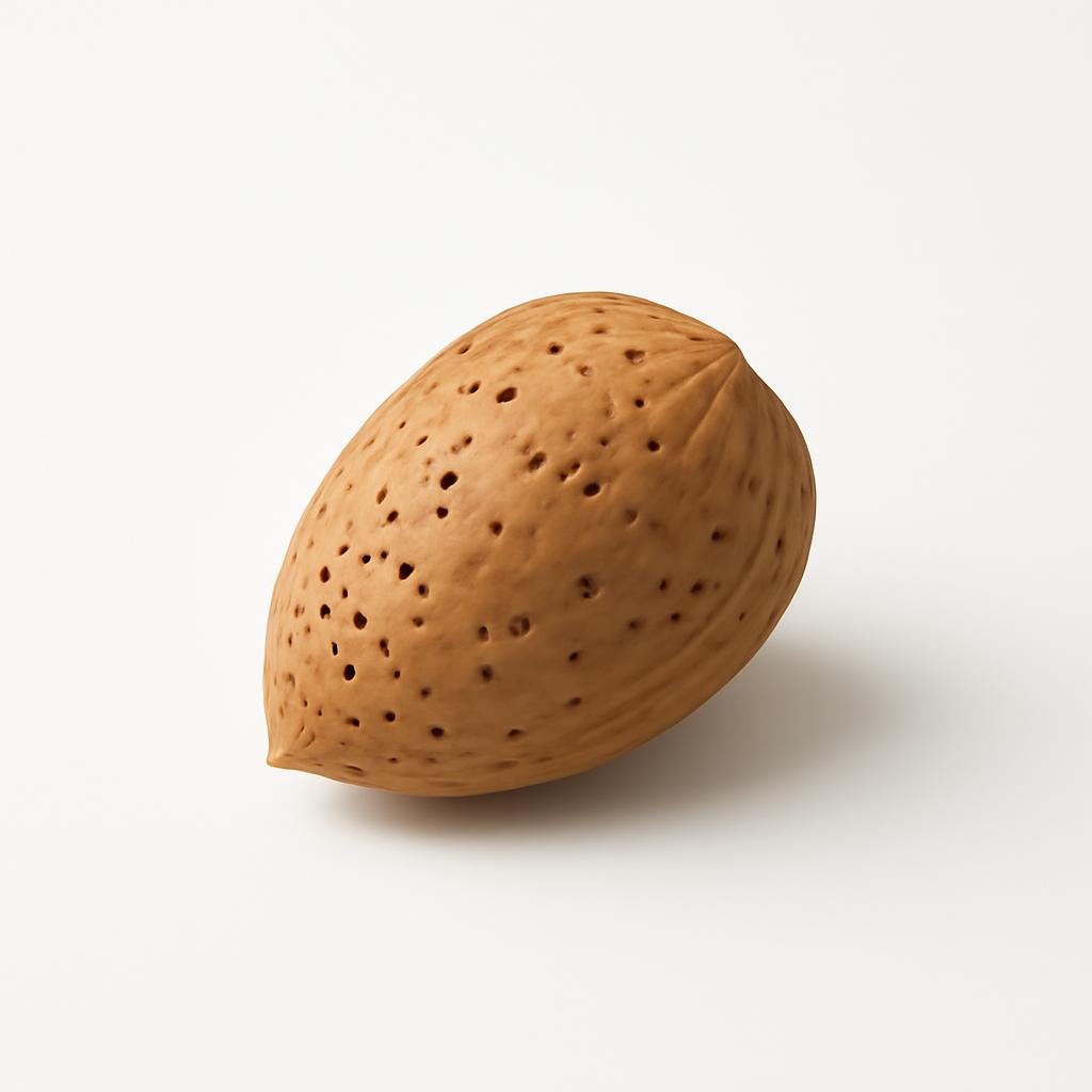 Almendra, cruda, con cáscara