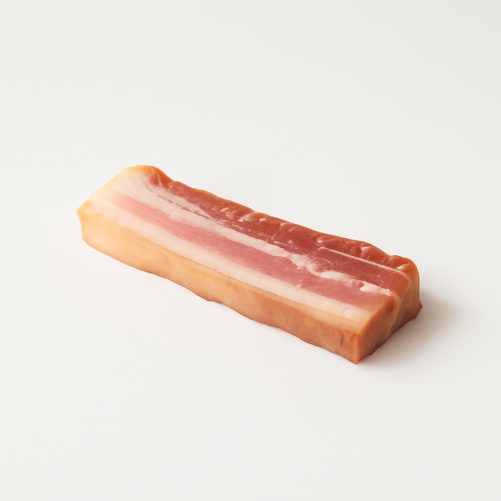 Bacon, crudo, con grasa separable