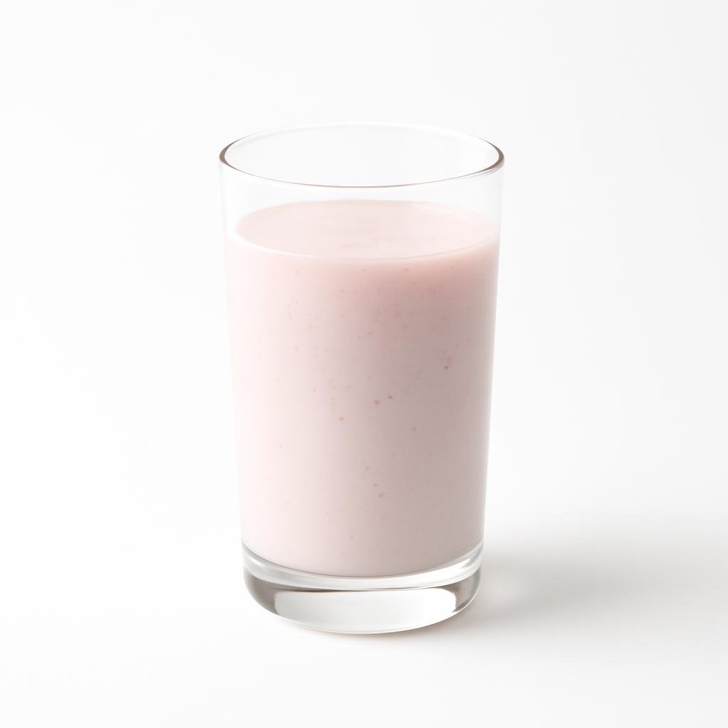 Batido lácteo, de fresa, bajo en calorías