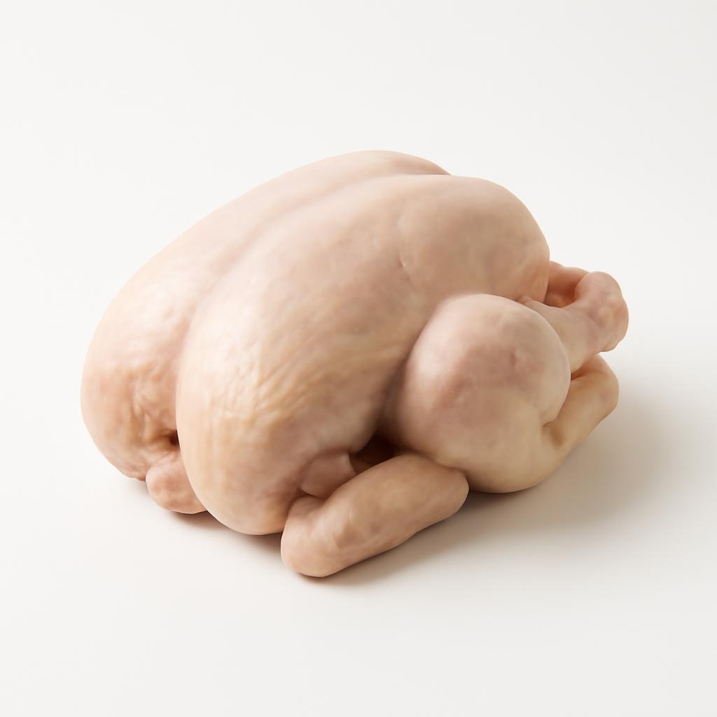 Gallina, entera, cruda