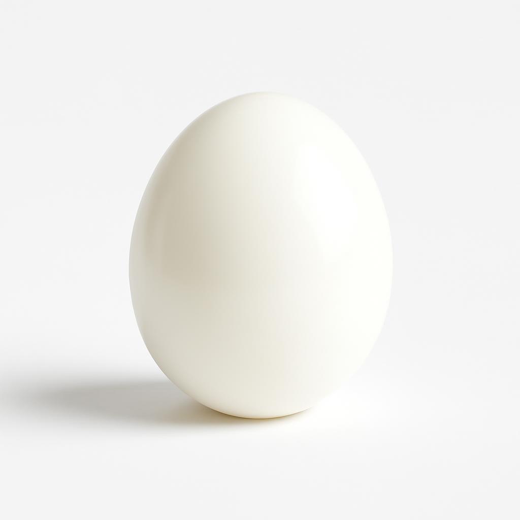 Huevo de gallina, hervido, duro
