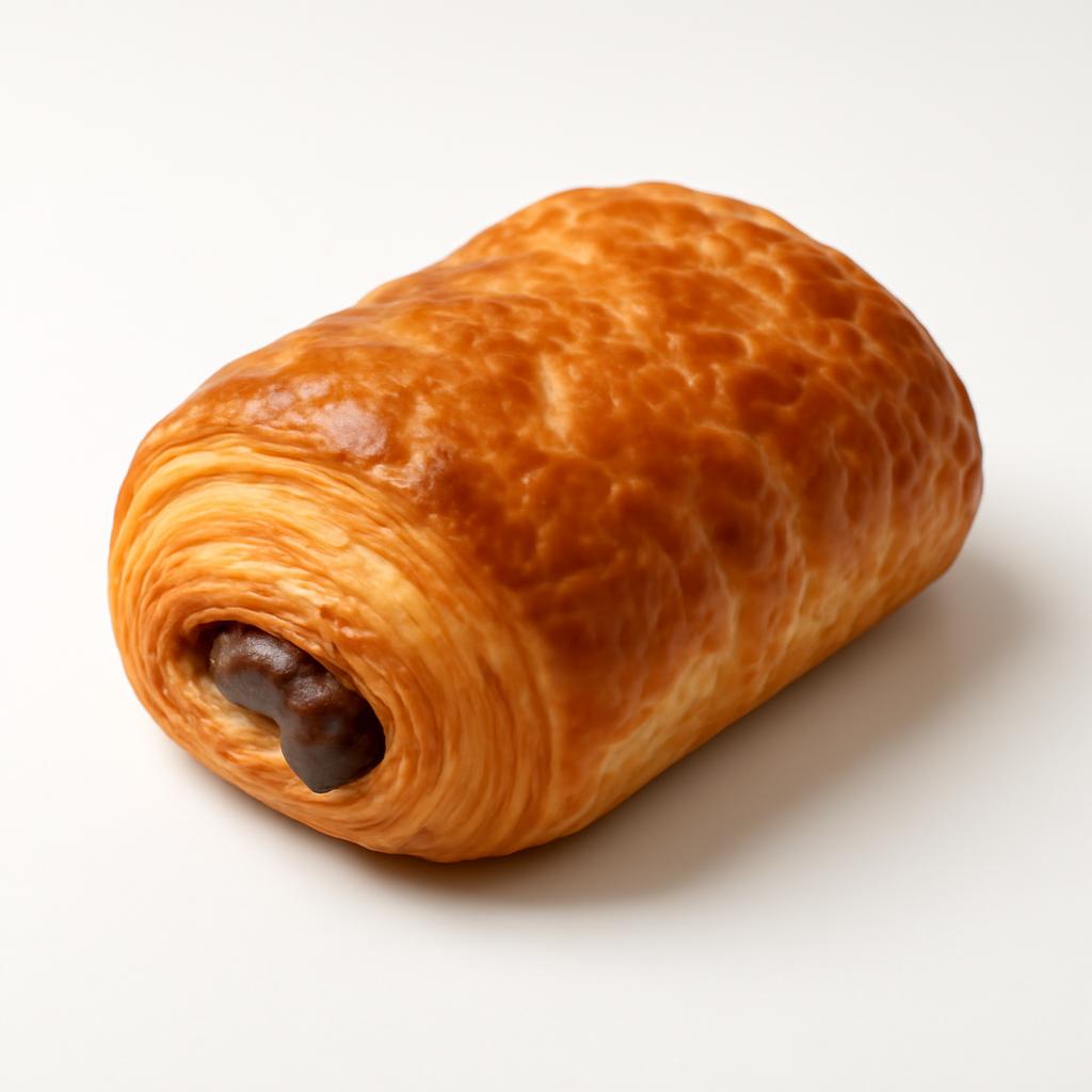Napolitana, rellena con crema de cacao