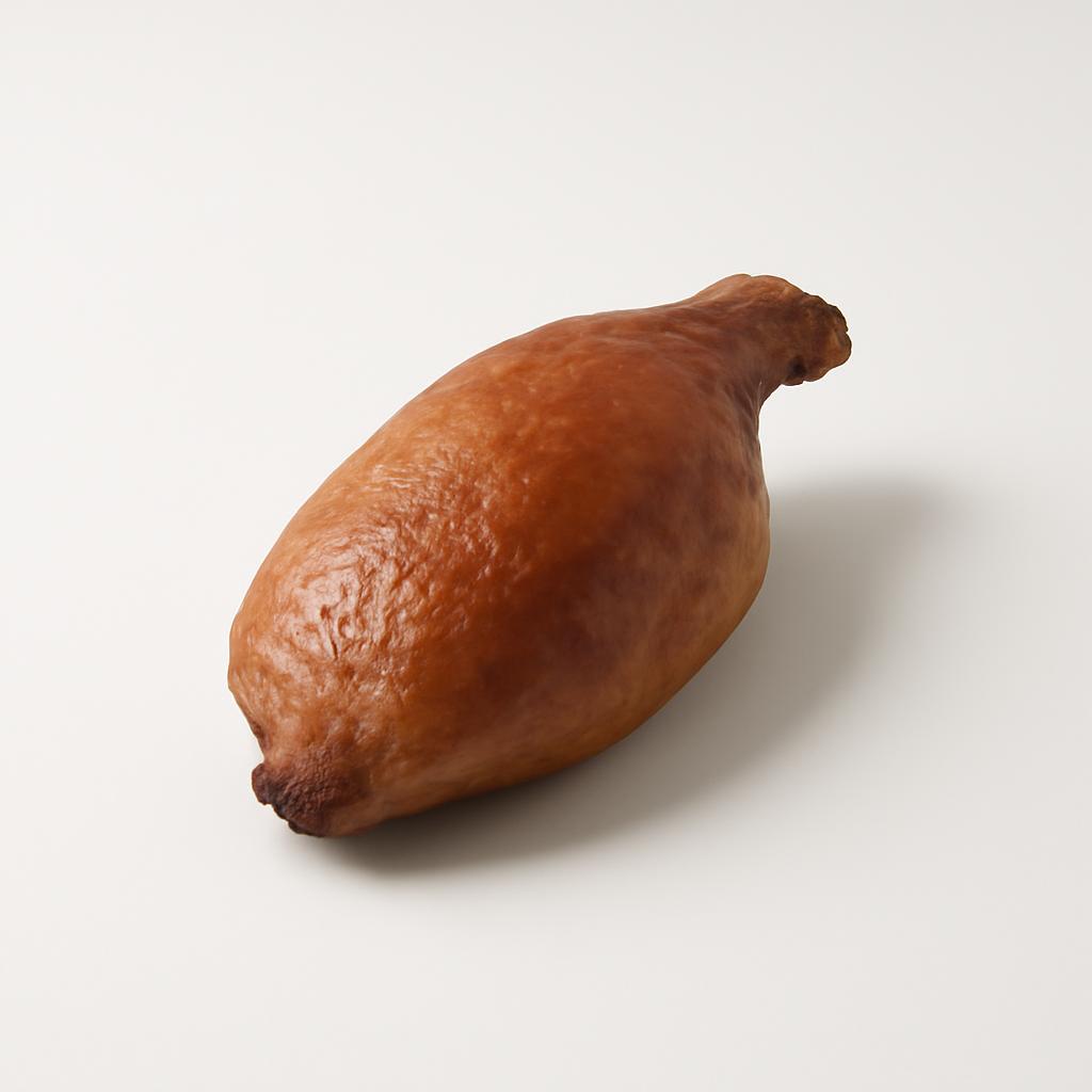 Oca, sin piel, asada