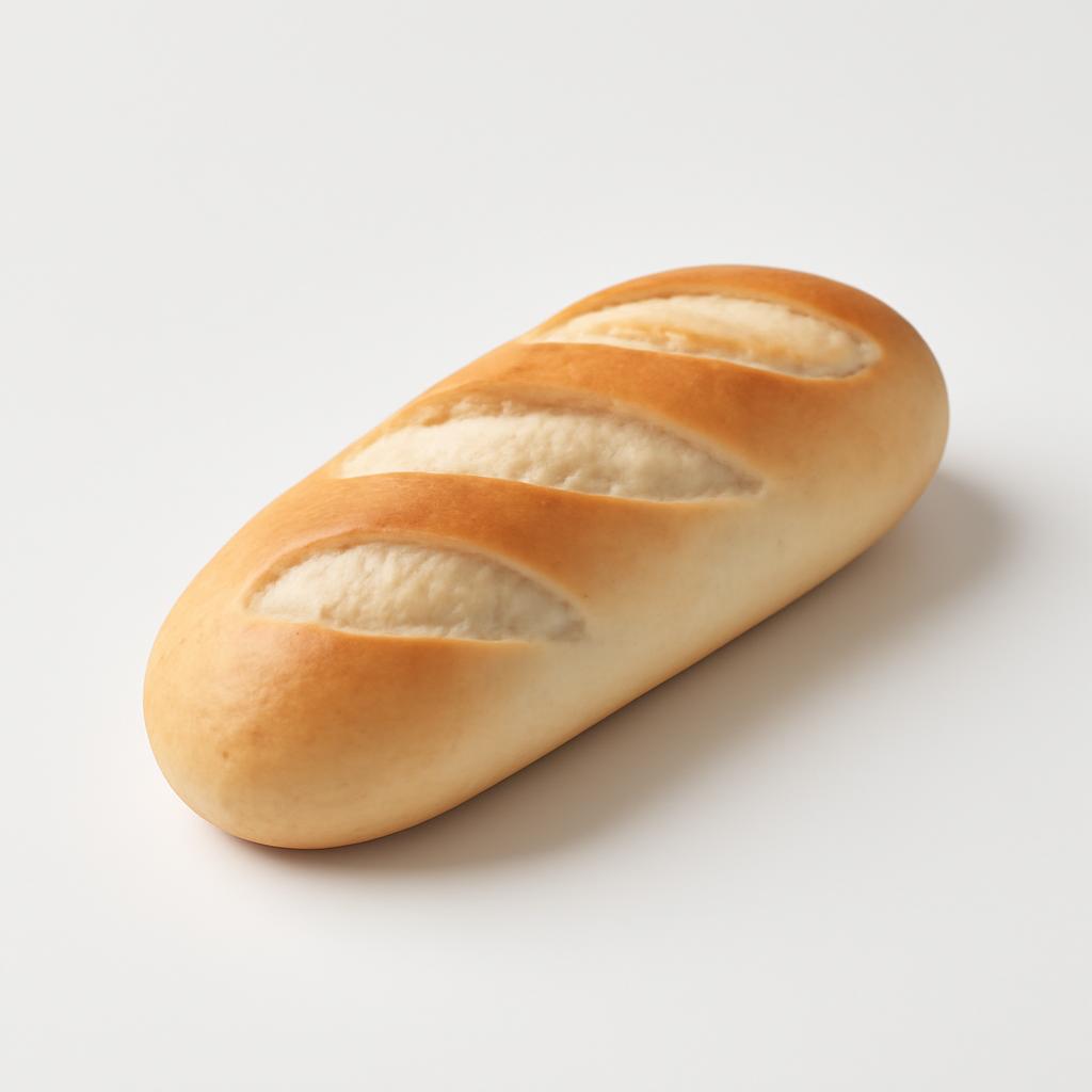 Pan blanco, de barra, sin sal