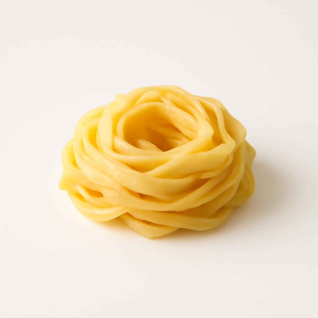 Pasta alimenticia, con huevo, hervida