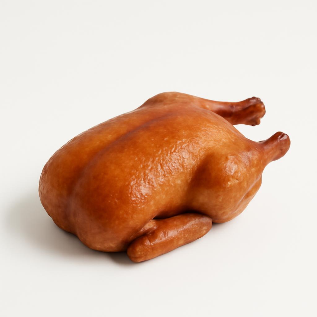 Pato, entero, asado