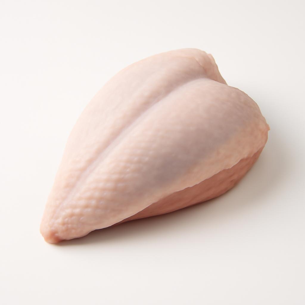 Pavo, pechuga, con piel, crudo