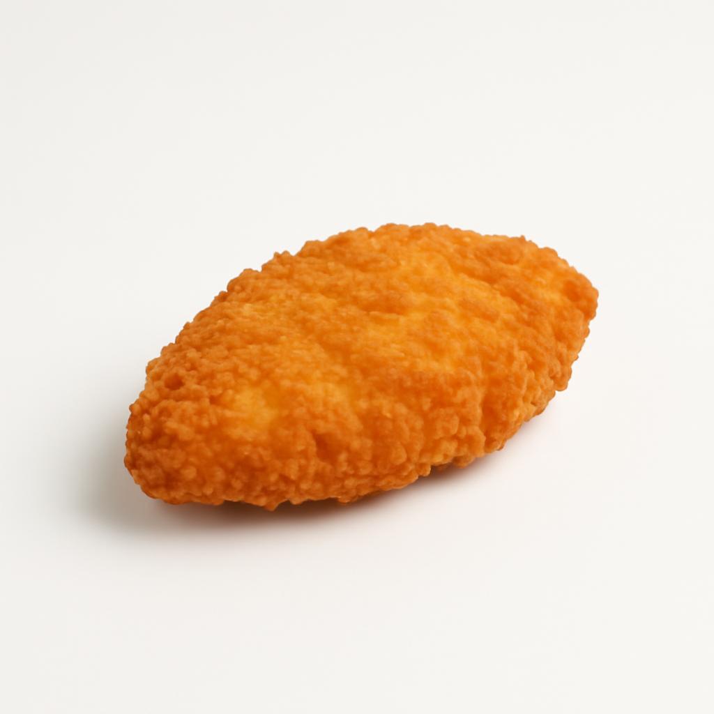 Pollo empanado, frito