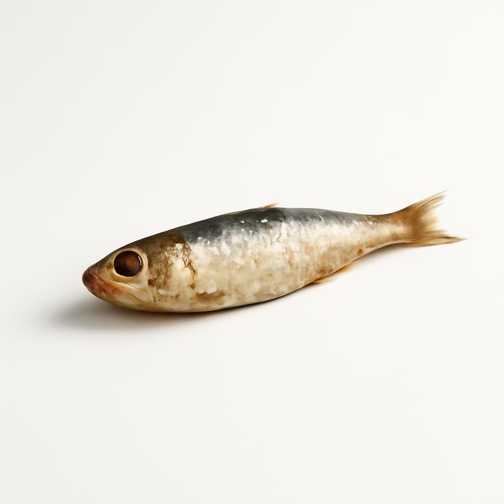 Sardina, enlatada, en aceite, escurrida