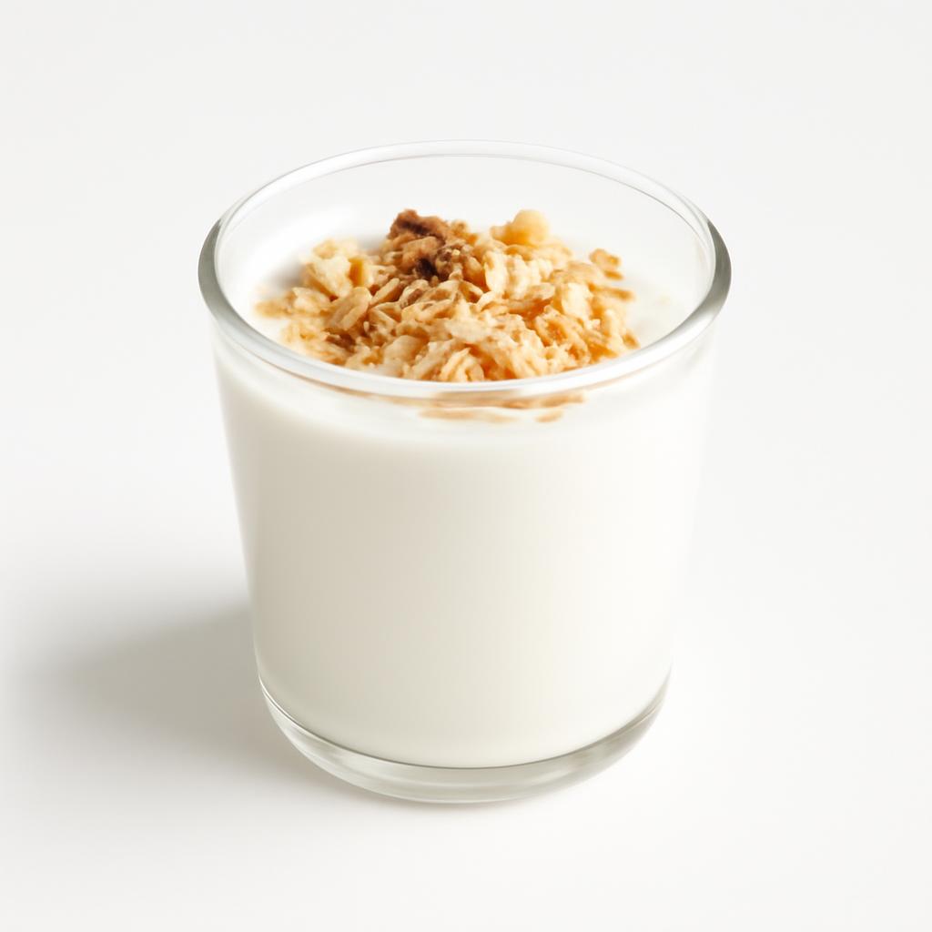 Yogur, desnatado, con cereales, manzana y ciruela