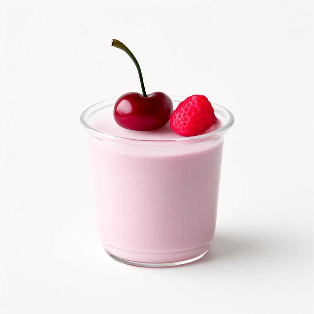 Yogur, desnatado, con cereza y frambuesa