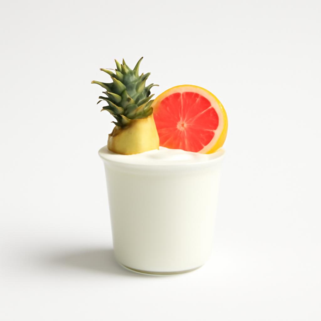 Yogur, desnatado, con piña y pomelo