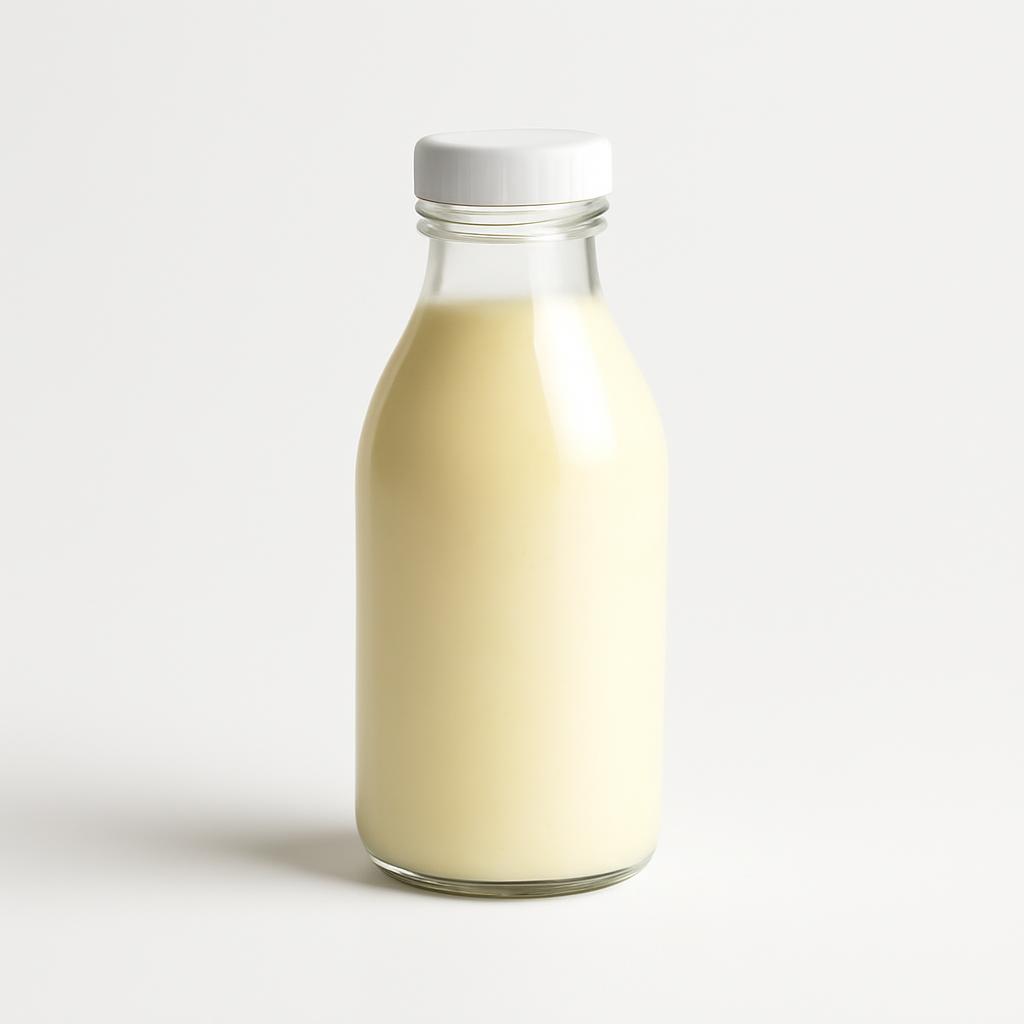 Yogur, líquido, entero, sabor piña y coco